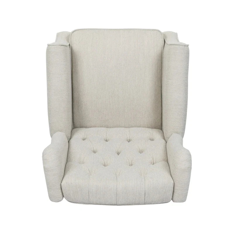 Push Back Recliner with Wingback, Modern and Cozy Recliner Chair