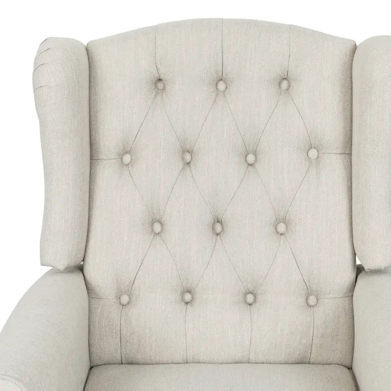 Push Back Recliner with Wingback, Modern and Cozy Recliner Chair
