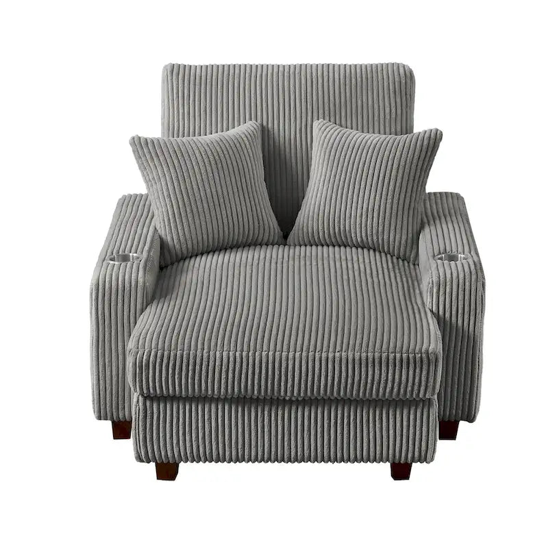 Chaise longue imbottita con schienale regolabile