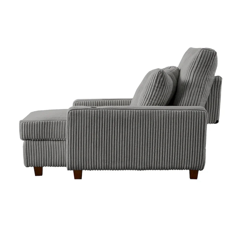 Chaise longue imbottita con schienale regolabile