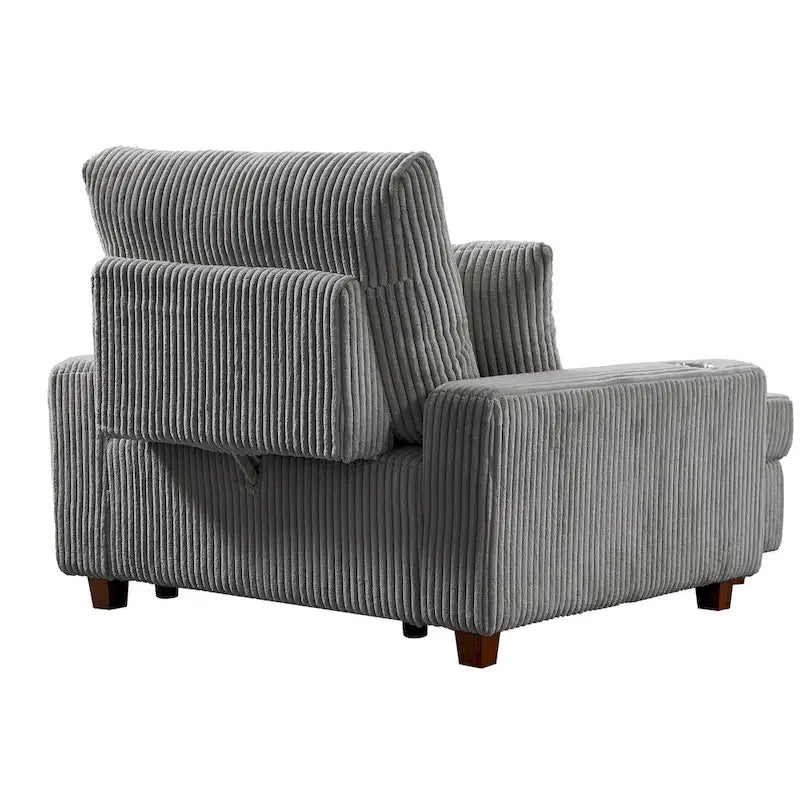Chaise longue imbottita con schienale regolabile