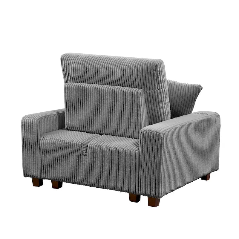 Chaise longue imbottita con schienale regolabile