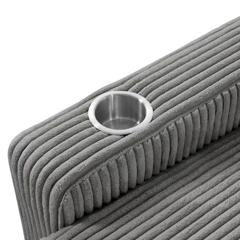 Chaise longue imbottita con schienale regolabile