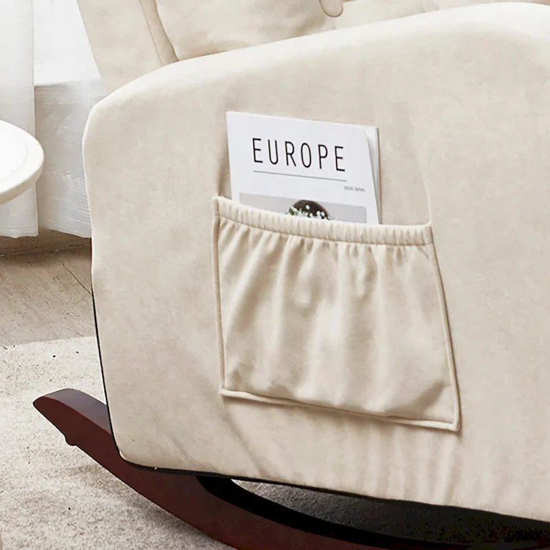 Divano reclinabile con schienale reclinabile a spinta, poltrona regolabile dal design moderno, rivestita in tessuto, con tasca, per soggiorno e camera da letto