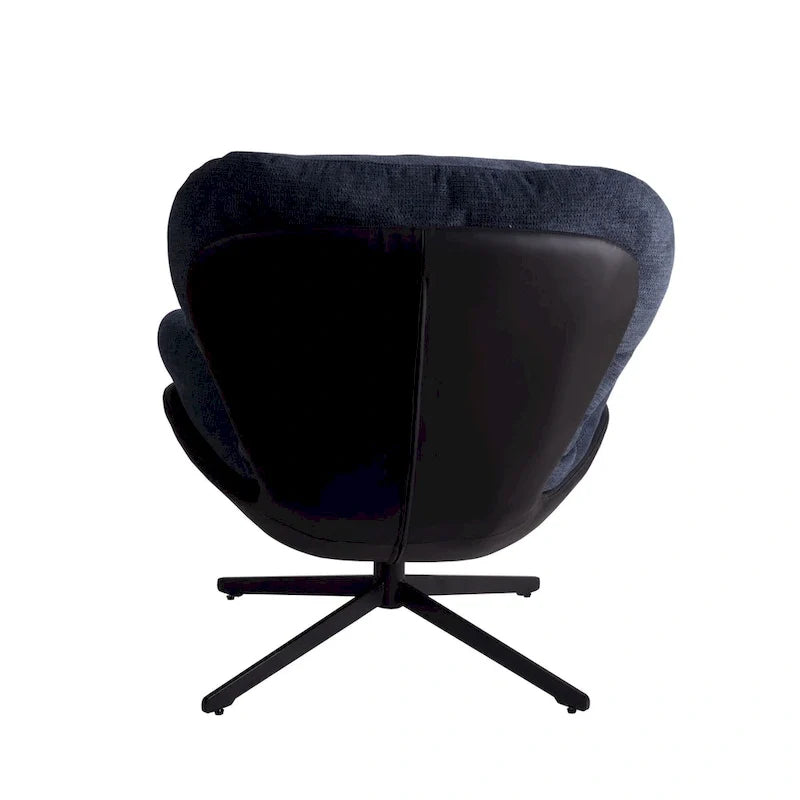 Modern Chenille 360 Swivel Office Chair with Metal Base Frame