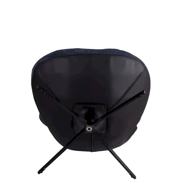 Modern Chenille 360 Swivel Office Chair with Metal Base Frame