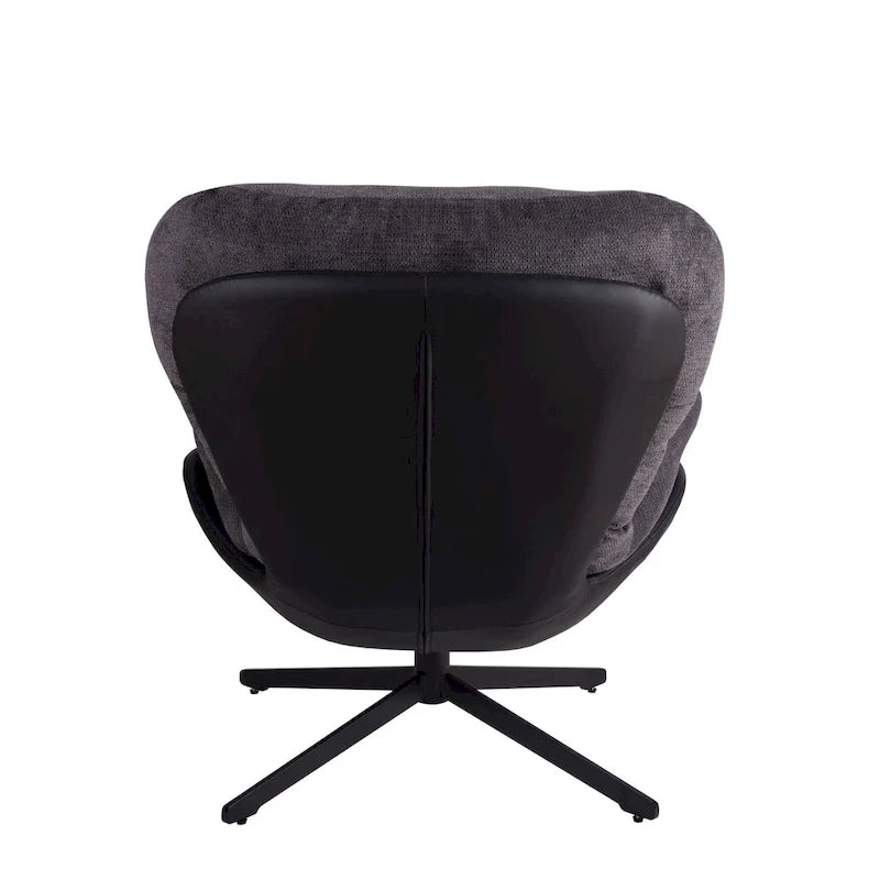 Modern Chenille 360 Swivel Office Chair with Metal Base Frame