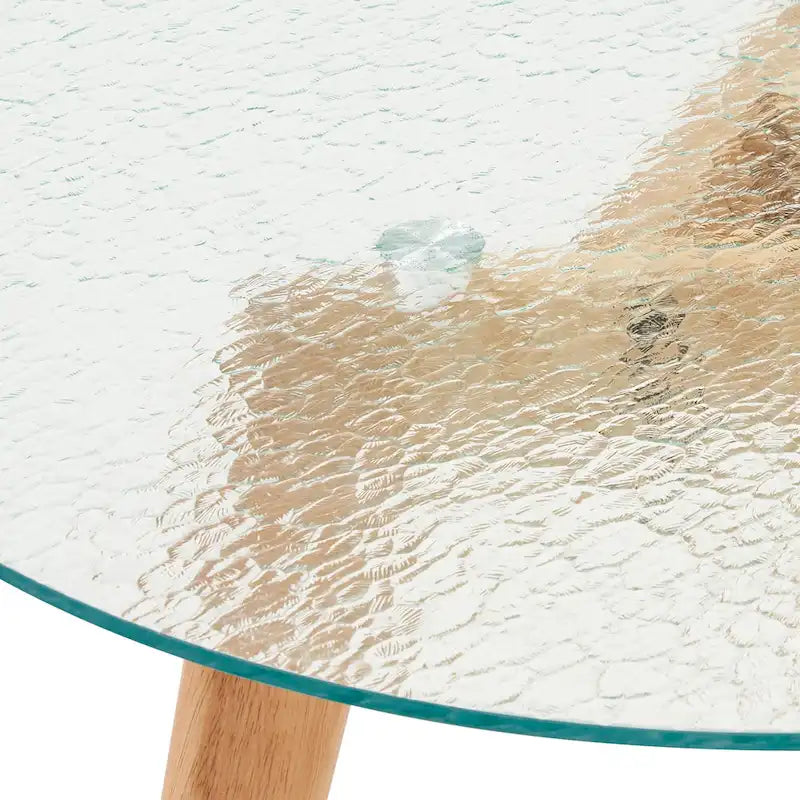 Modern Small Dining Table Round Glass Coffee Table Farmhouse Kitchen Table