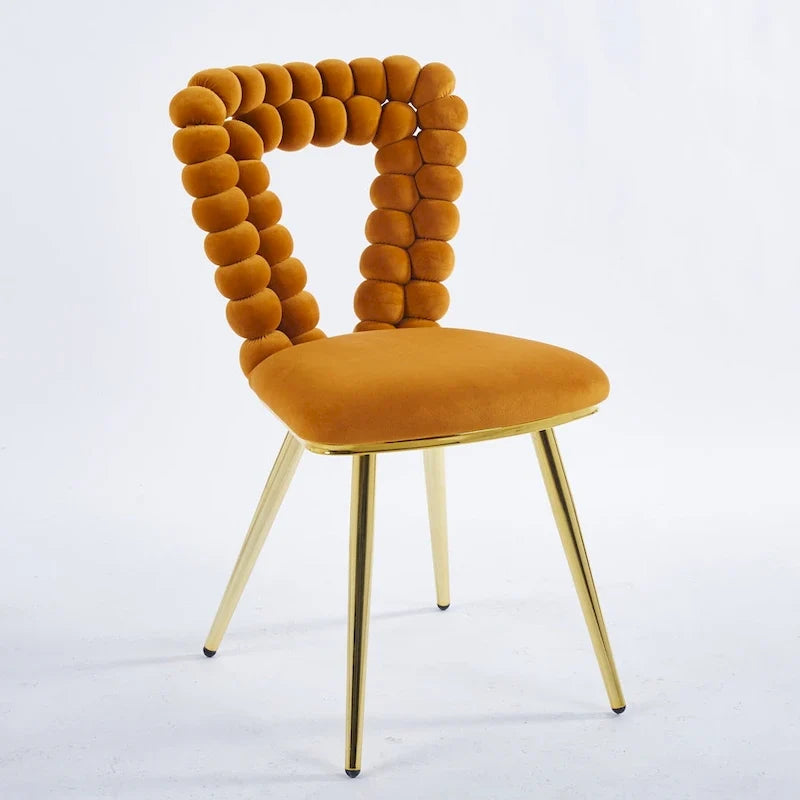 Accent Chairs with Iron Legs (Set of 2)