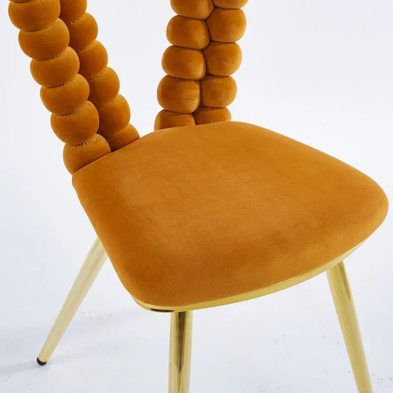 Accent Chairs with Iron Legs (Set of 2)