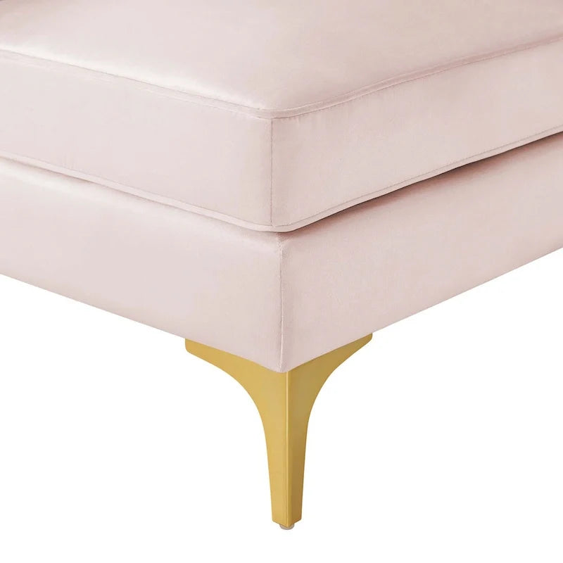 Divanetto in velluto ad alte prestazioni con trapuntatura a canali