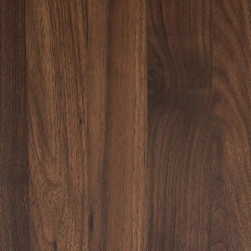 Wood/Metal 2-Drawer Nightstand – Walnut/Dark Brown