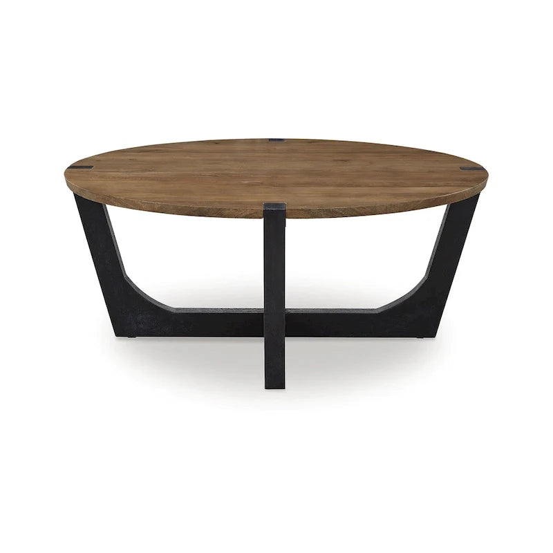 Tavolino da salotto marrone/nero - 44W x 44D x 19H