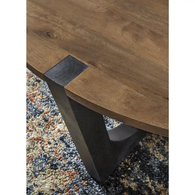 Tavolino da salotto marrone/nero - 44W x 44D x 19H
