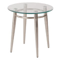 Medieval Style Round Glass Side Table