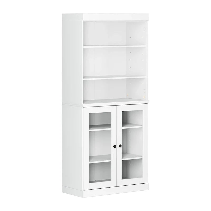 Solid Wood 32-Inch Two-Door Kitchen Storage Cabinet