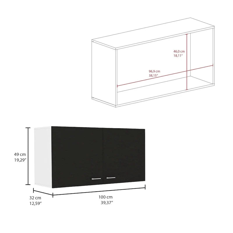 Double Door Wall-Mounted Storage Cabinet
