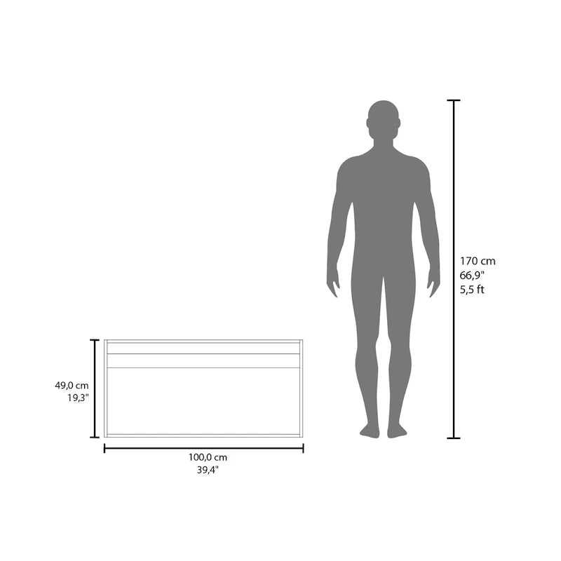 Double Door Wall-Mounted Storage Cabinet