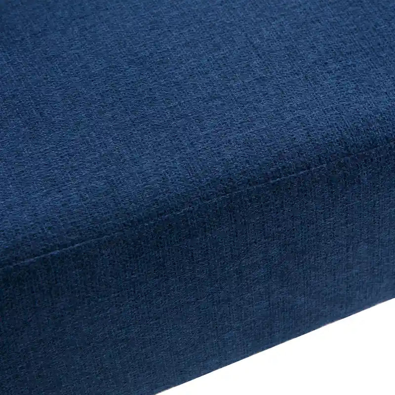 Poltrona moderna di metà secolo grigia/blu/bianca, imbottita, per soggiorno e camera da letto