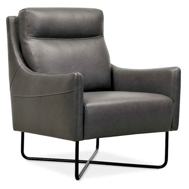 Hooker Furniture Efron 28 Wide Contemporary Semi-Aniline Leather