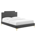 Velvet King Bed