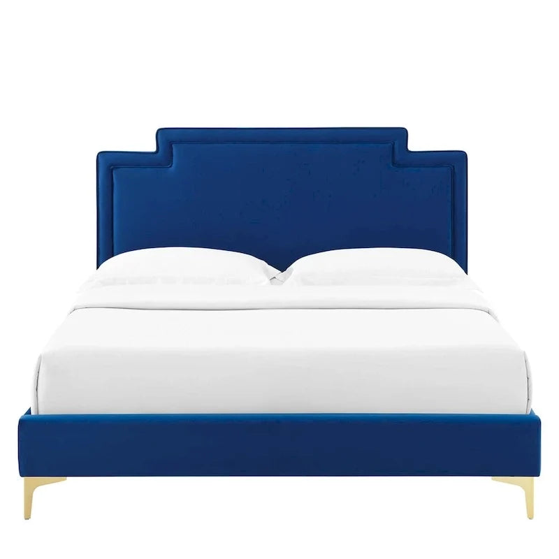 Velvet King Bed