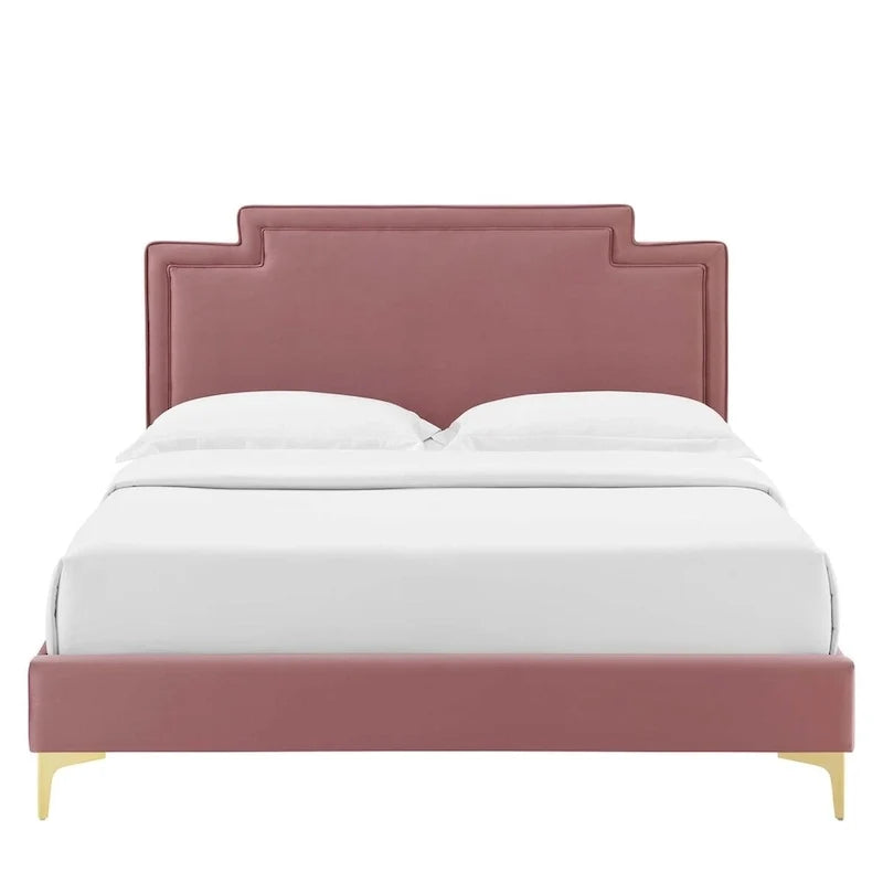 Velvet King Bed