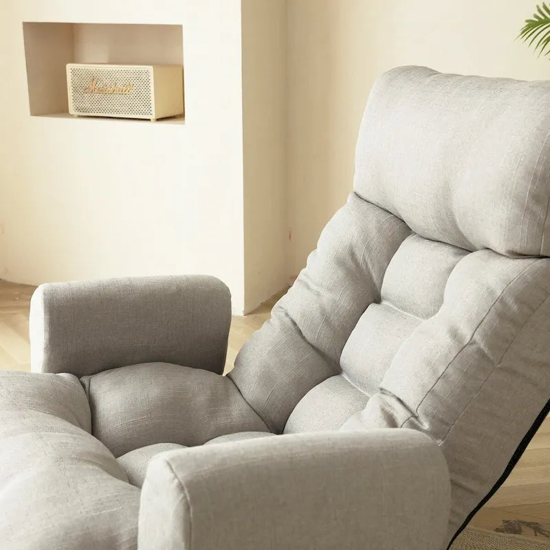 Adjustable Head and Waist,Game Chair,Lounge Chair,360Rotatable Sofa Chair,Rotatable Seat Leisure Chair Deck Chair