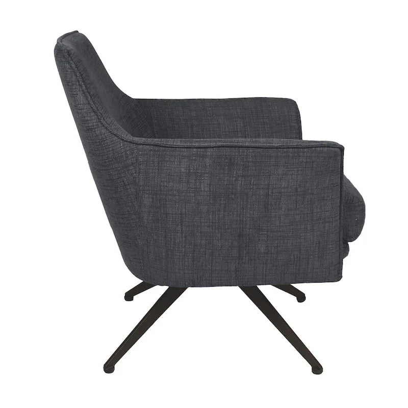 Upholstered Swivel Chair - 29.5x28.5x31