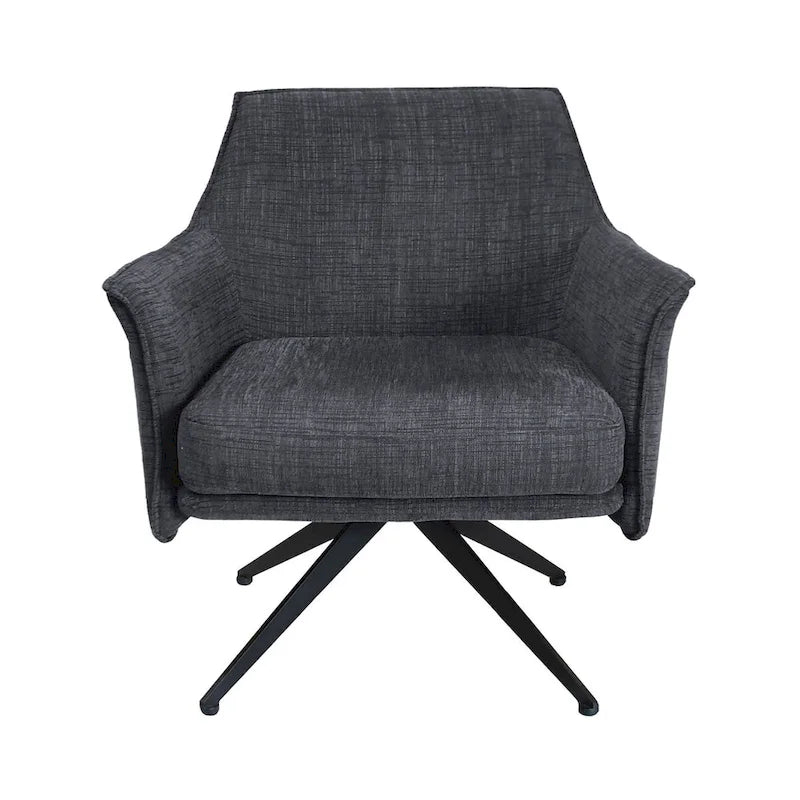 Upholstered Swivel Chair - 29.5x28.5x31