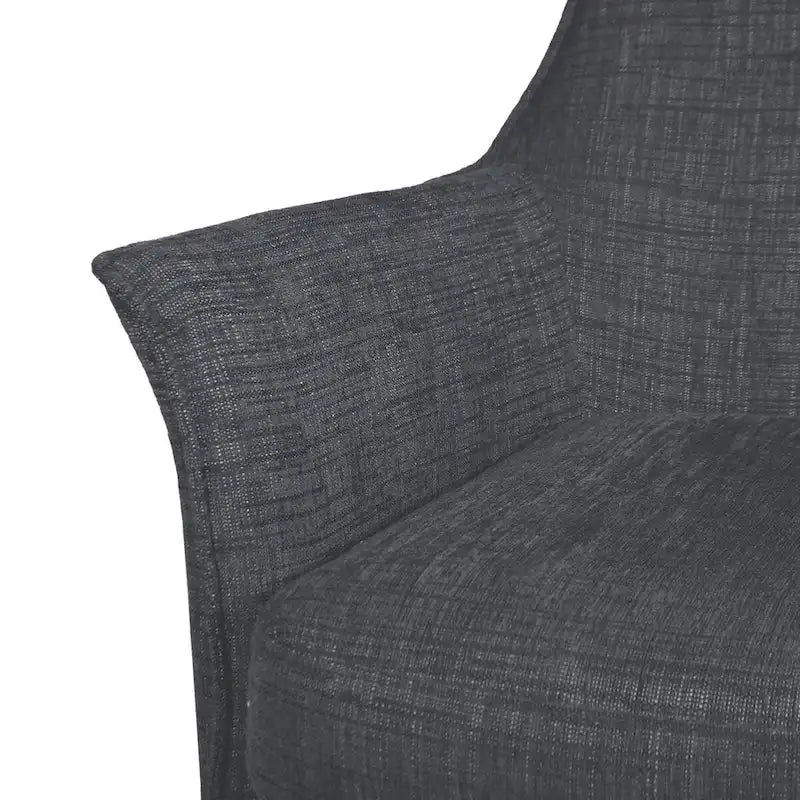 Upholstered Swivel Chair - 29.5x28.5x31