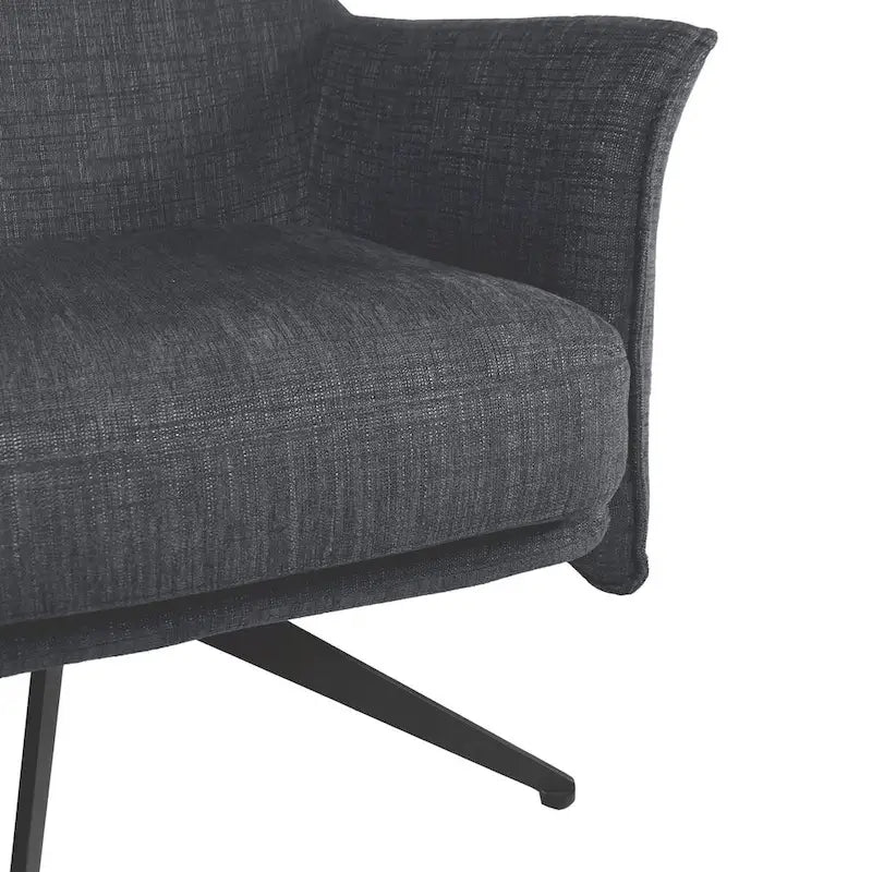 Upholstered Swivel Chair - 29.5x28.5x31
