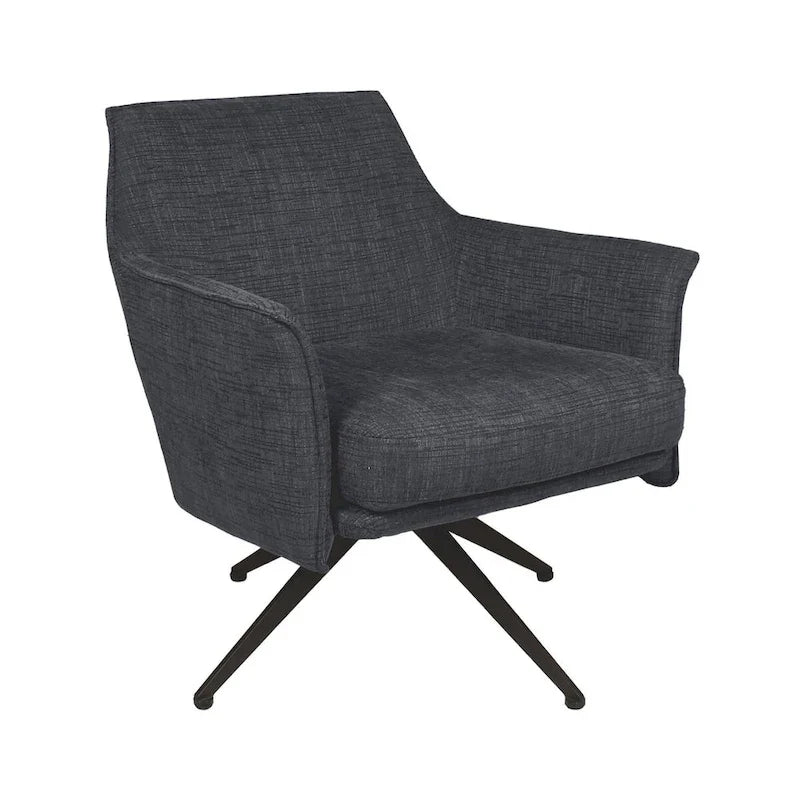Upholstered Swivel Chair - 29.5x28.5x31