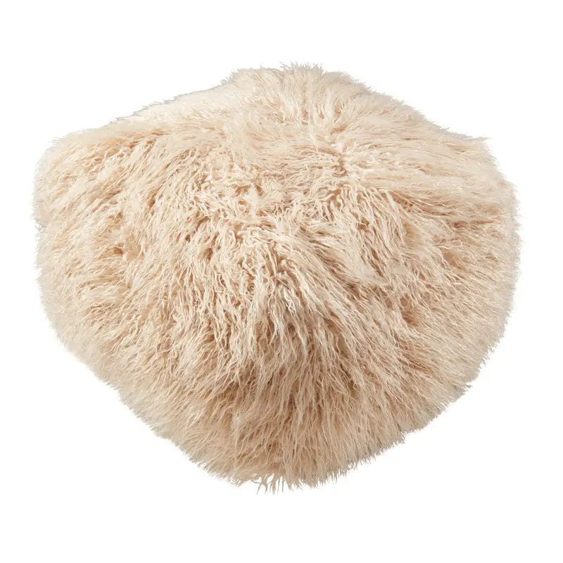 Pouf in pelliccia sintetica