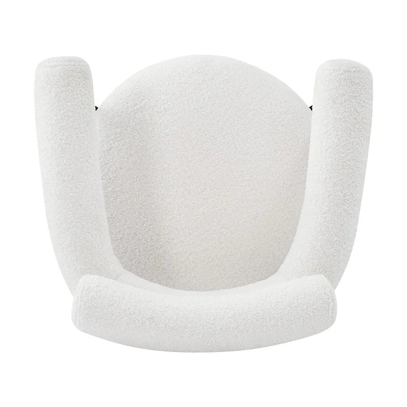 Poltrone da pranzo imbottite con gambe in metallo per casa, cucina e soggiorno (set di 2)
