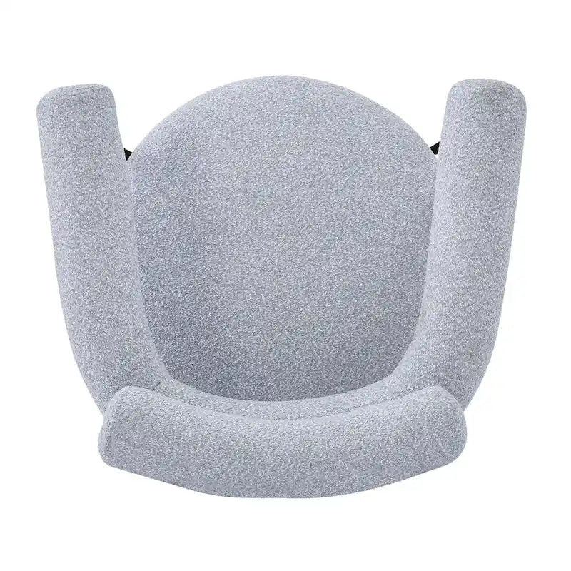 Poltrone da pranzo imbottite con gambe in metallo per casa, cucina e soggiorno (set di 2)