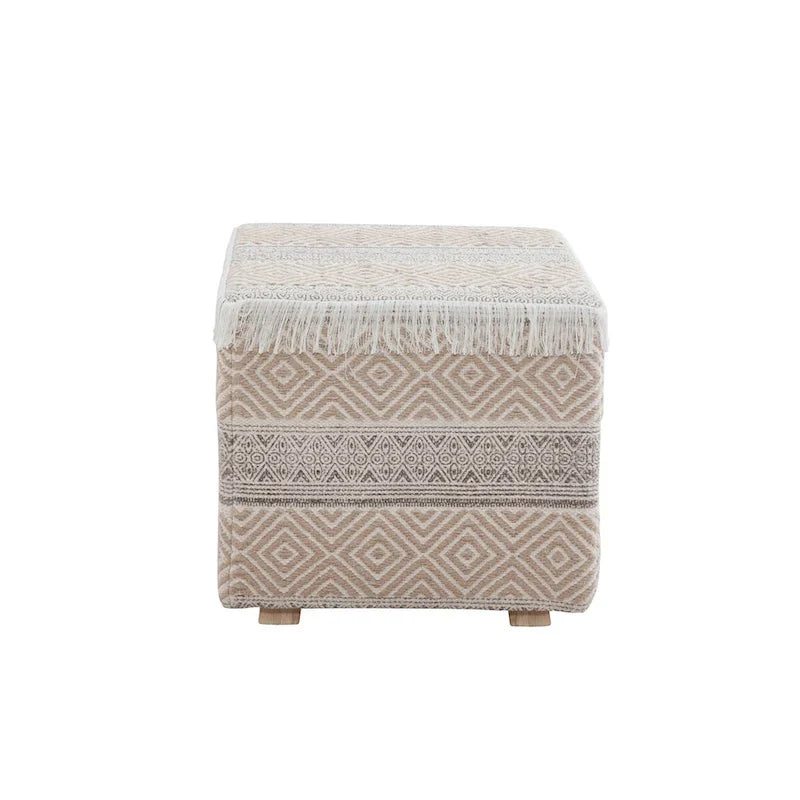 Square Upholstered Ottoman Stool